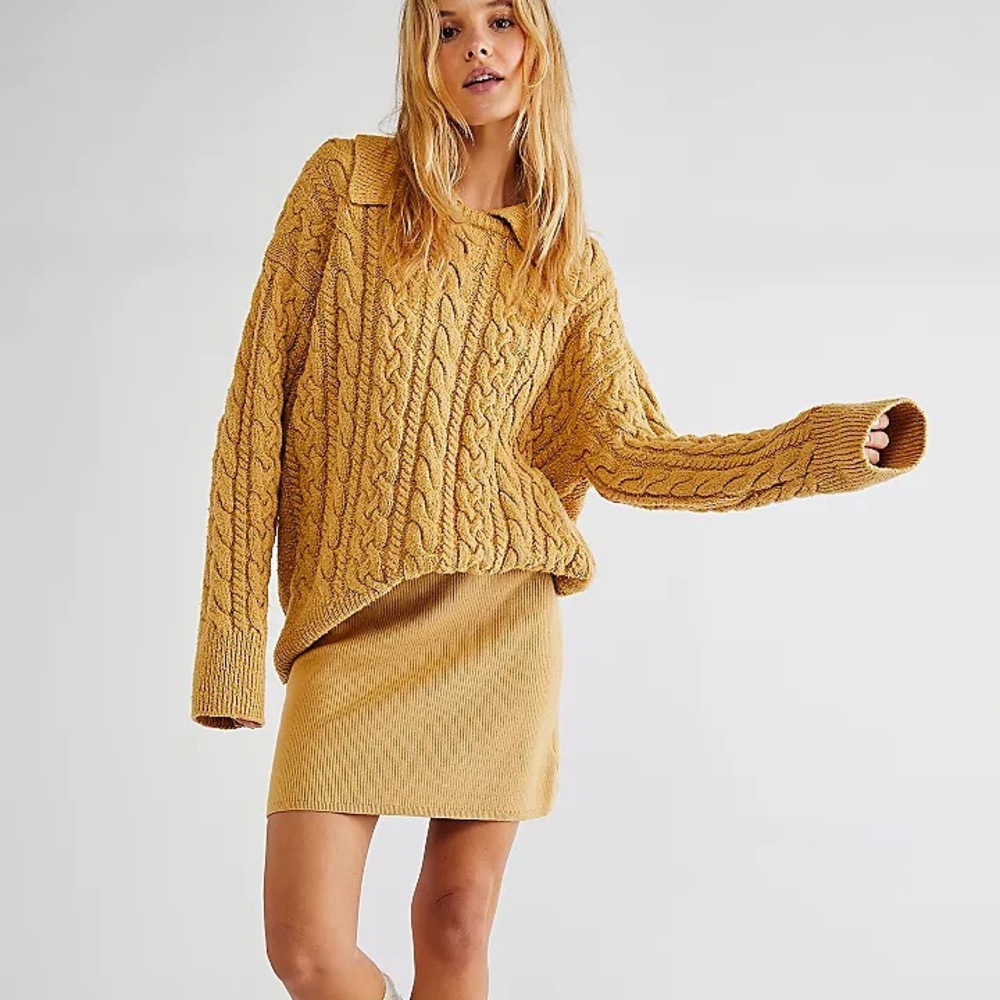 FREE PEOPLE LAUREL SWEATER/SKIRT SET